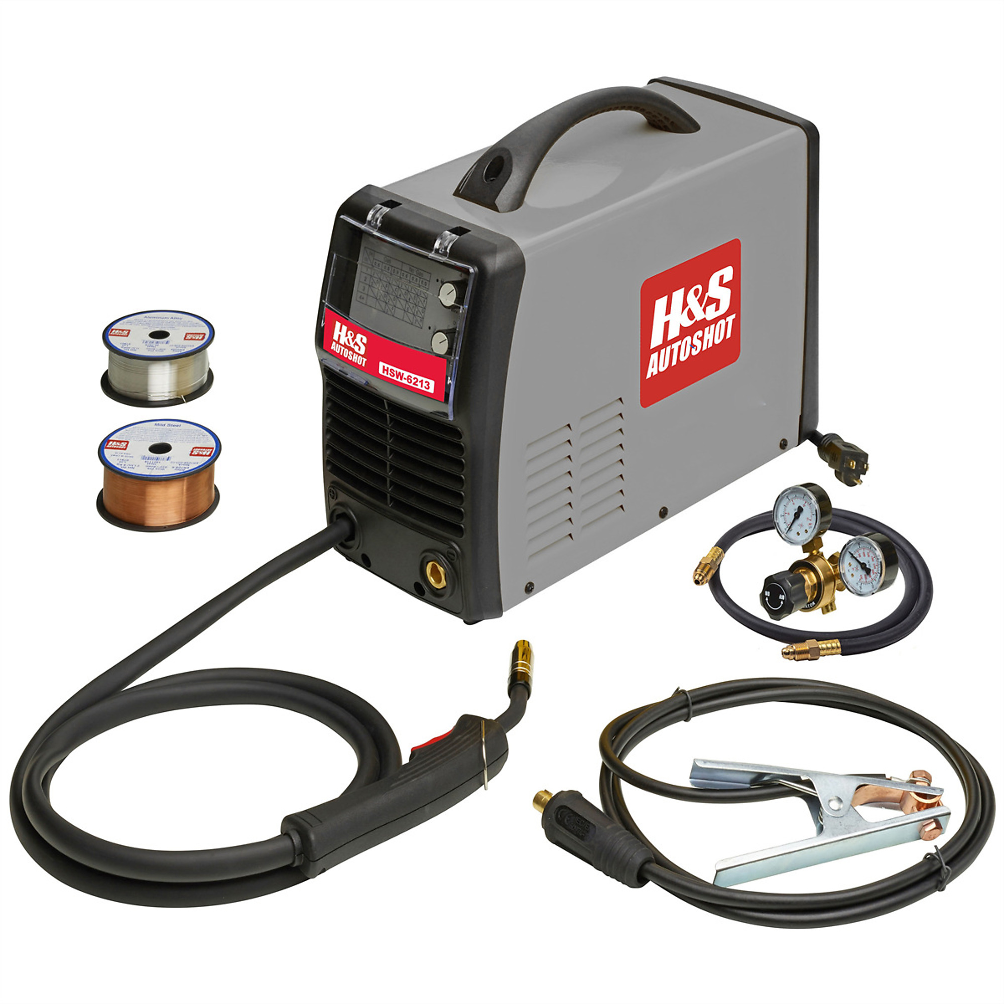 H&S AutoShot MIG Welder — 130 Amp, Inverter, Variable Power and Wire Speed, 115V, Model# HSW6213